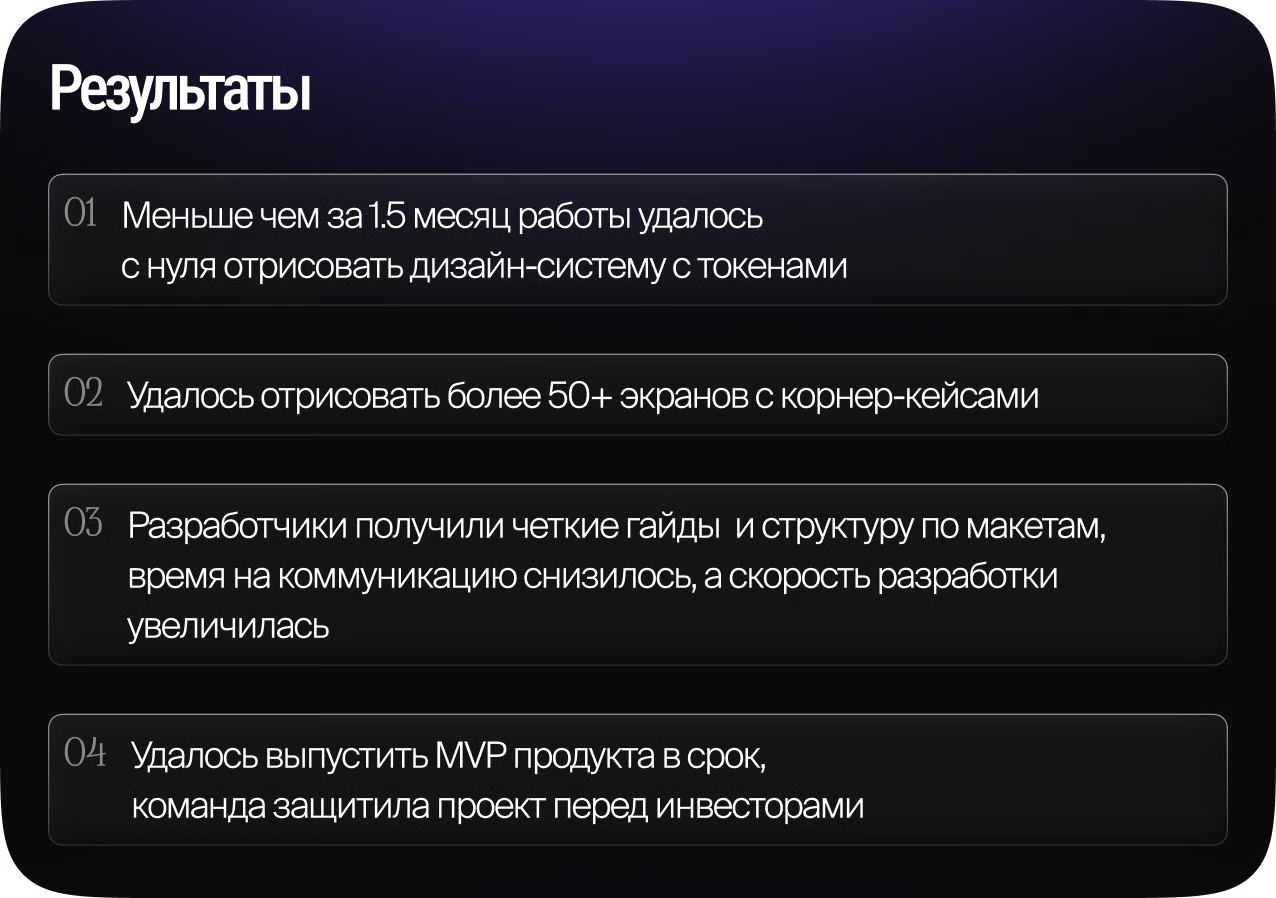 Итоговые экраны